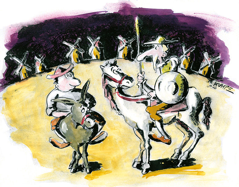 Don Quichote, Cartoon