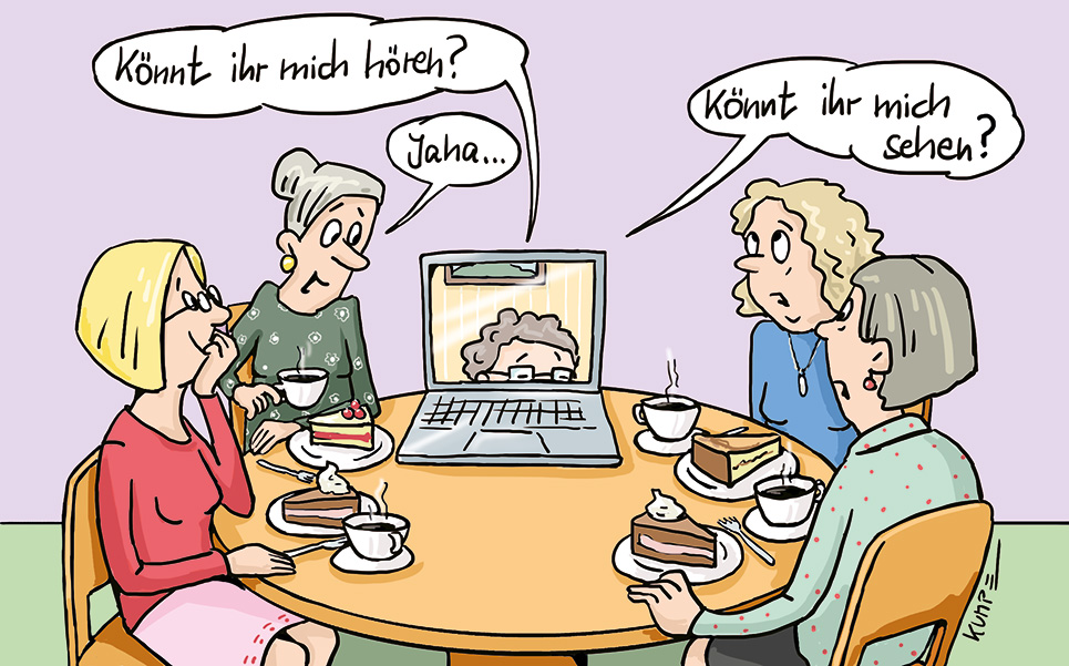 Mit der Zeit gehen, Cartoon, IHK Braunschweig  