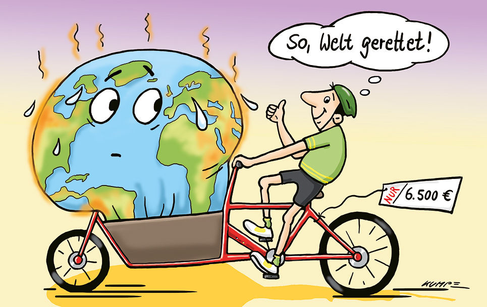 Die Welt retten, Cartoon, IHK Braunschweig 