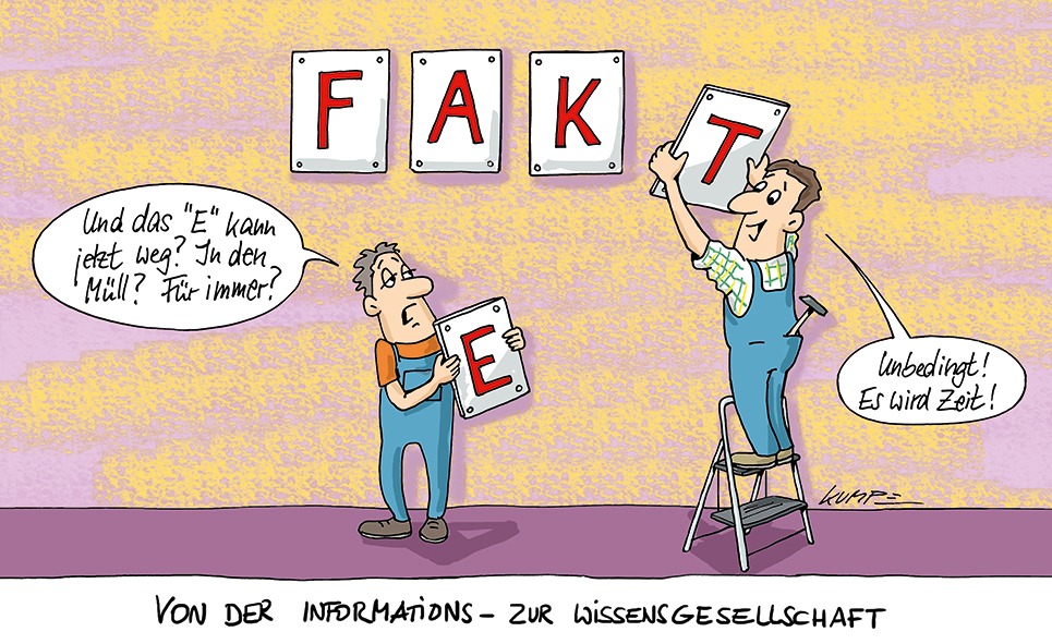 Wissensgesellschaft, Cartoon, IHK Braunschweig   