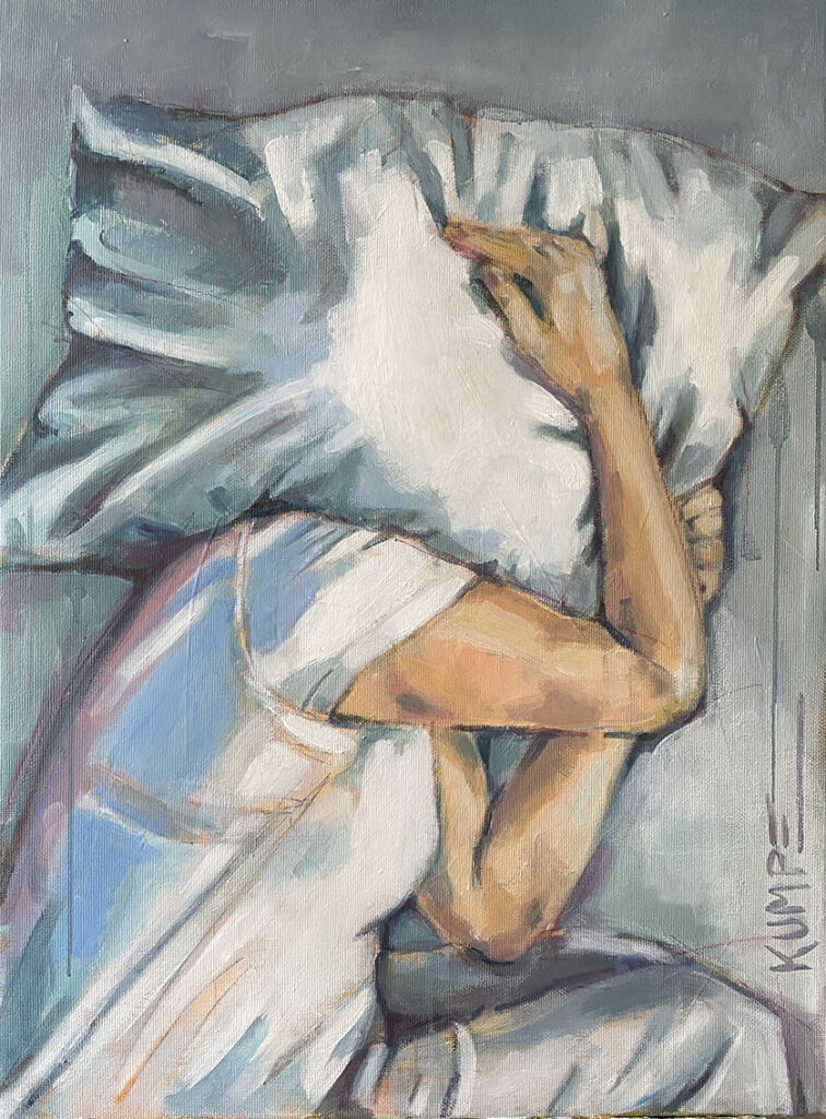 Erschöpfung  Acryl auf Leinwand, 60 x 80 cm